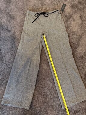 Rachel Zoe Black & White  Wide-Leg Knit Pants